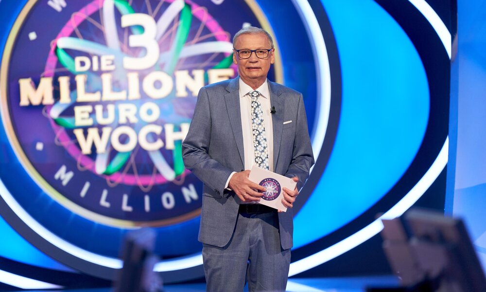 Moderator Günther Jauch bei ,,Wer wird Millionär‘‘. | © RTL/Guido Engels
