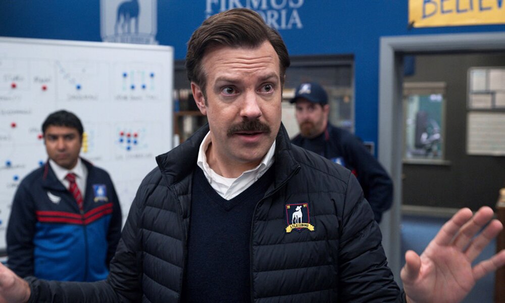 Jason Sudeikis in der Apple TV+ Serie "Ted Lasso" | © Apple TV+