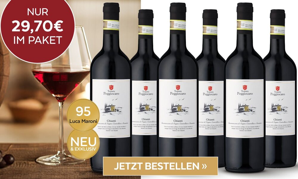 Poggiocaro Chianti im 6er-Paket – Jetzt Ihr Stück Toskana sichern! | © Ludwig von Kapff