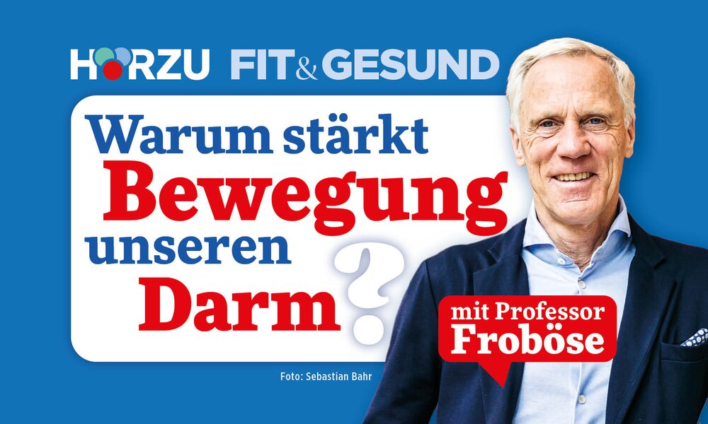 Podcast Fit & Gesund mit Professor Froböse: Warum stärkt Bewegung unseren Darm? | © HÖRZU