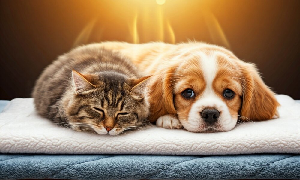 Heizdecken für Katzen und Hunde | © Johanna Steinschulte/Ki generiert