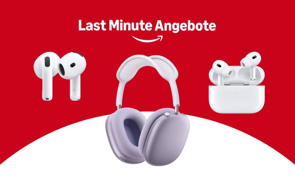 Last Minute Angebote für Kopfhörer: Apple AirPods bei Amazon kaufen und bis zu 60 Euro sparen! | © Amazon