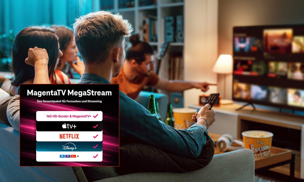 MagentaTV MegaStream jetzt für 7 Monate kostenlos! | © Telekom