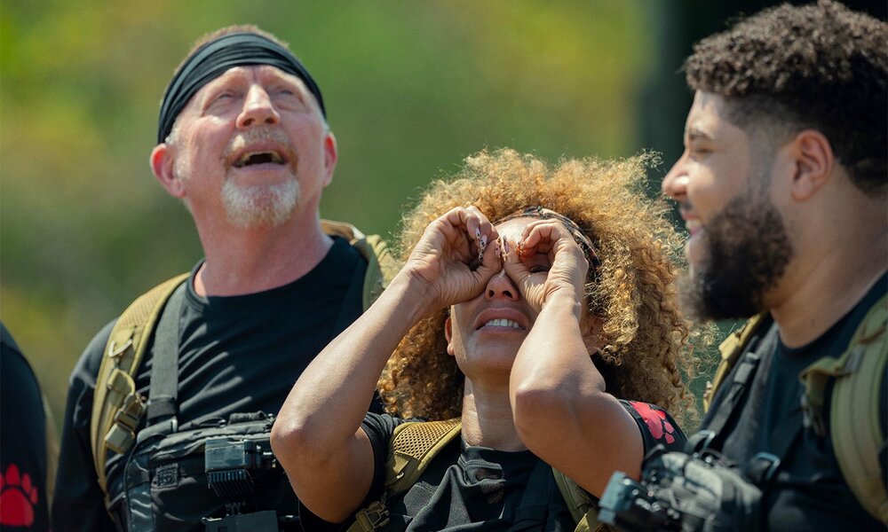 Boris Becker scheitert beim Promi-Jagd an Mel B | © Netflix