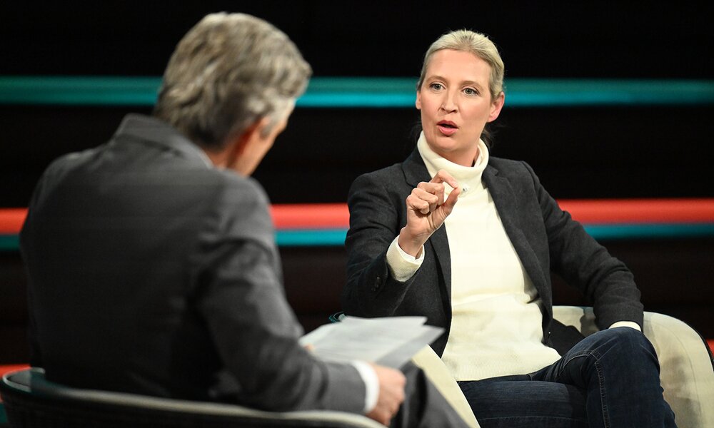 Alice Weidel brachte Markus Lanz aus der Fassung. | © ZDF