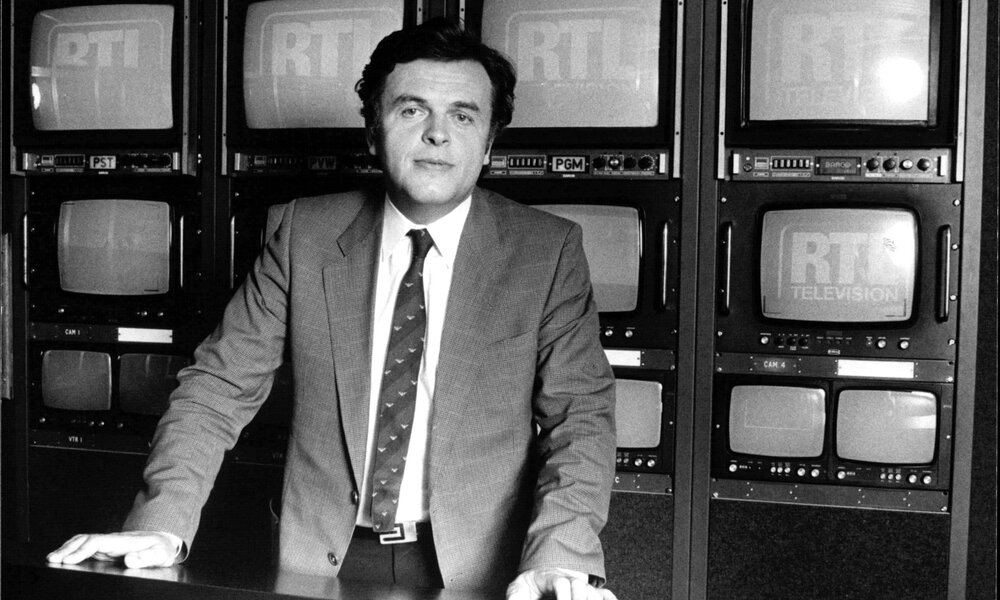 Helmut Thoma 1983 anlässlich der Erstausstrahlung des deutschen Programms bei RTL  | © Getty Images