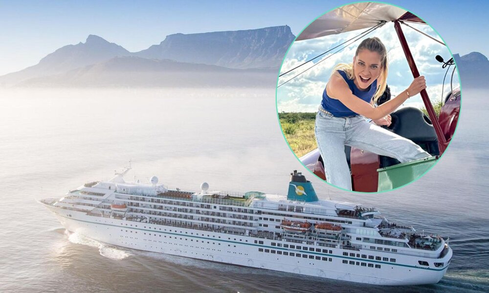 Valentina Pahde auf dem Traumschiff | © instagram.com/valentinapahde / Phönix Reisen