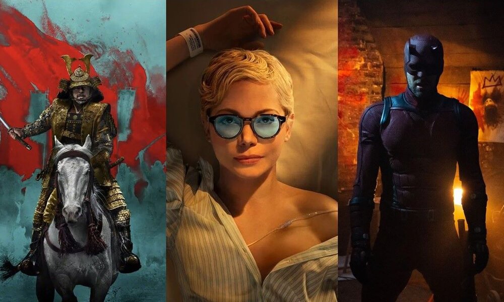 Filmbilder der Disney-Plus-Serien: "Shōgun", "Dying for Sex" und "Daredevil: Born Again". | © Disney+ & FX