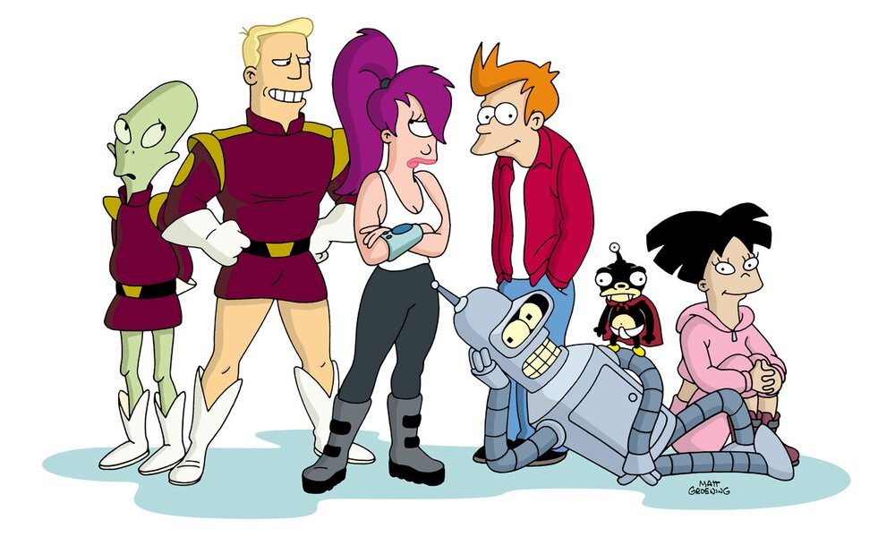 Artwork zu Animationsserie "Futurama" | © ddp images/mptv
