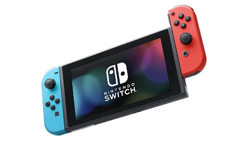 Nintendo Switch mit halb abgeommenen Controller | © Amazon