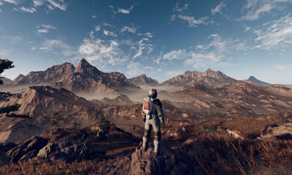 Astronaut auf Planet in Starfield | © Bethesda