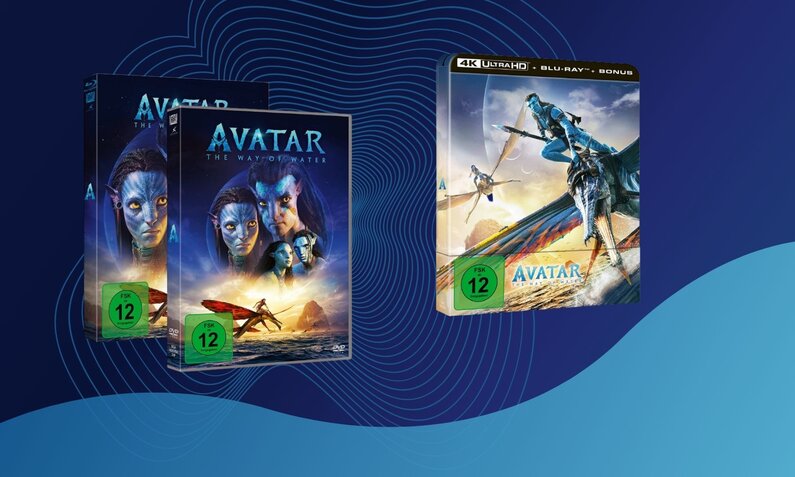 Avatar: The Way of Water als DVD, Blu-ray und Steelbook | © Amazon