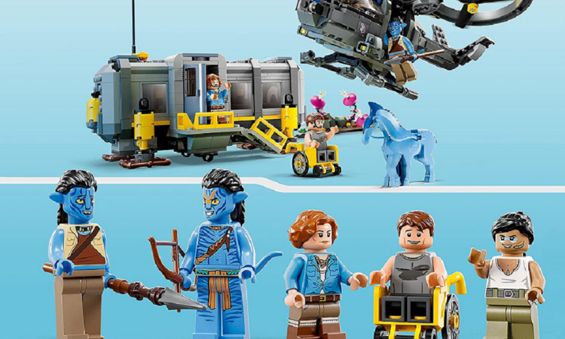 Verschiedene Figuren und Fahr- und Flugzeuge aus den Avatar-Filmen in Lego-Form | © Amazon