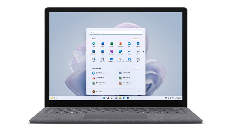 Microsoft Surface Laptop mit den Programmen auf der Benutzeroberfläche | © Amazon