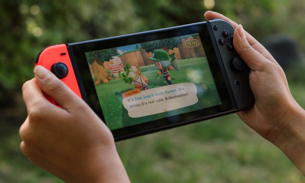 Nintendo Switch mit Animal Crossing | © Getty Images/Bloomberg