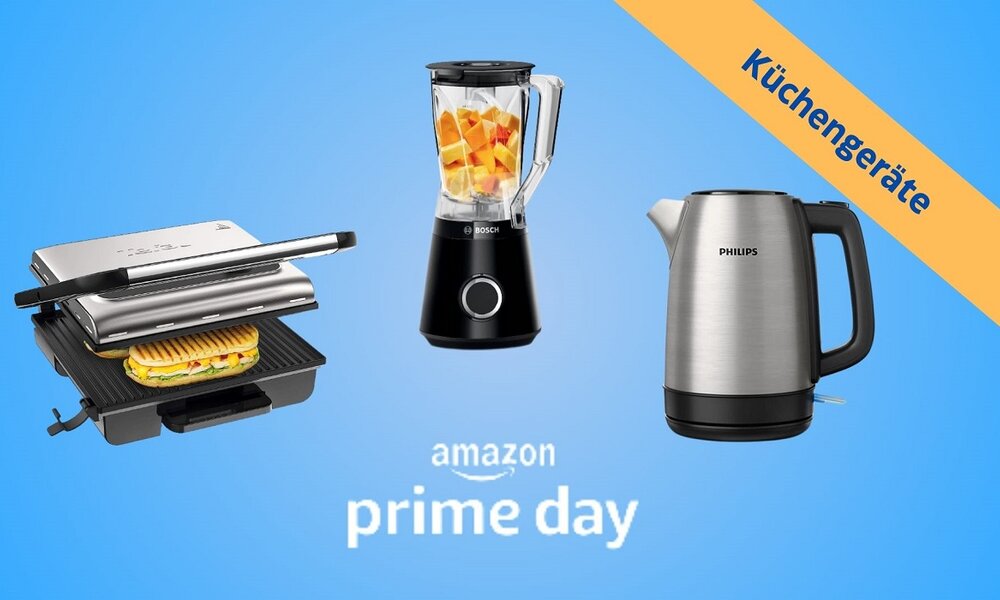 Grillgerät, Mixer und Wasserkocher nebeneinander | © Amazon