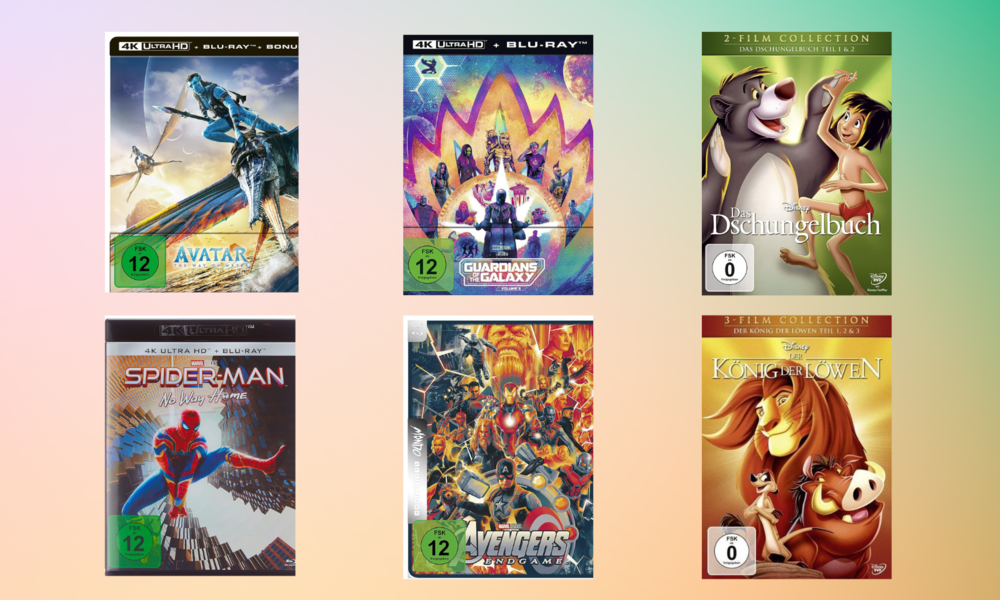 6 der größten Disney-Filme auf DVDs und Blu-Rays | © Amazon