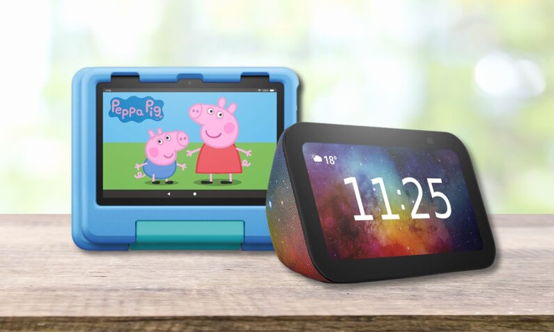 Amazon Fire Kids Tablet und Echo Show Kids Lautsprecher | © Amazon