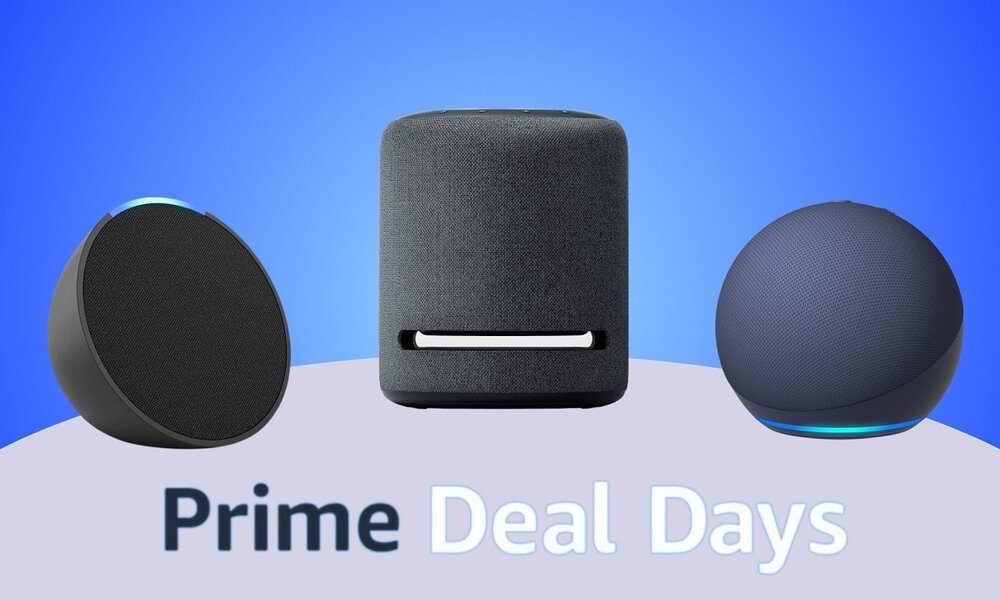Amazon Echo Dot, Echo Pop und Echo Studio nebeneinander | © Amazon