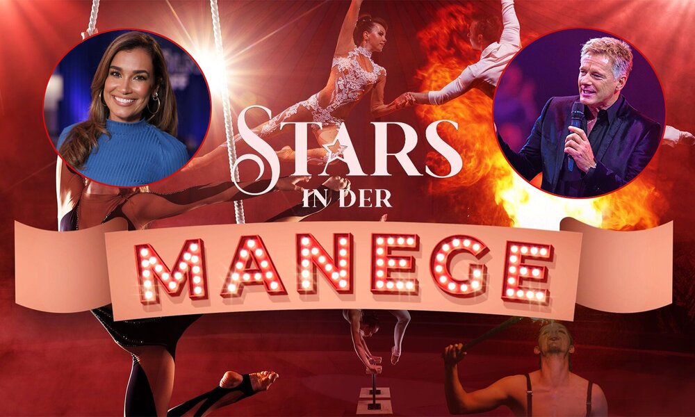 Durch die zwei Shows führen gemeinsam "Zirkusdirektorin" Jana Ina Zarrella  und "Zirkusdirektor" Jörg Pilawa. | © Sat.1