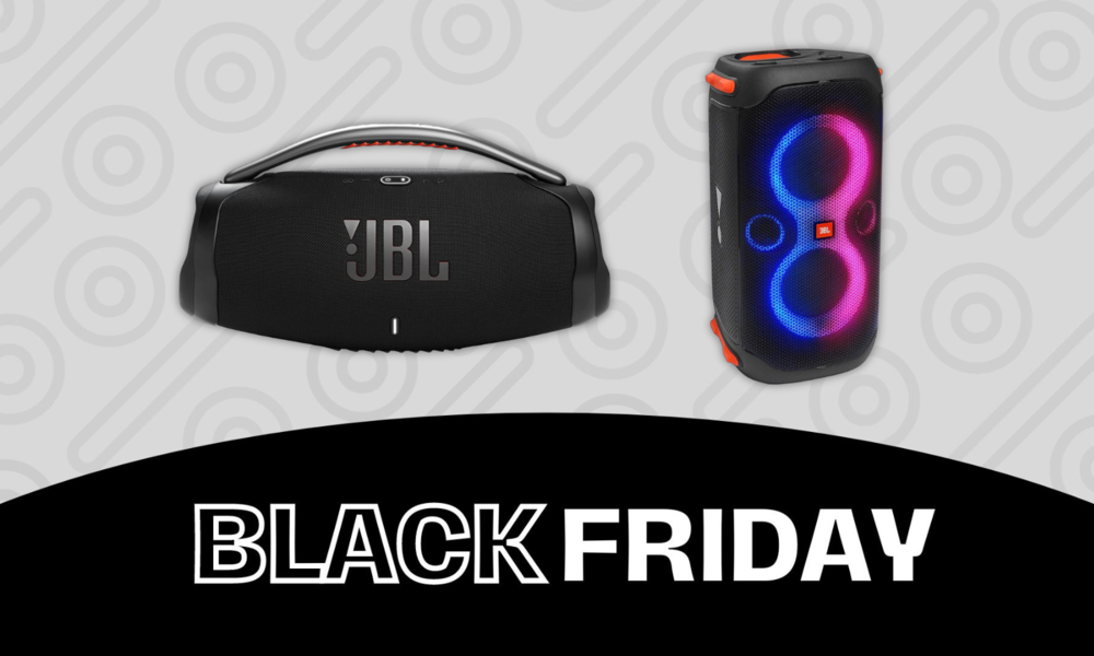 JBL BoomBox und PartyBox Bluetooth-Lautsprecher in schwarz mit bunten Leuchten | © Amazon