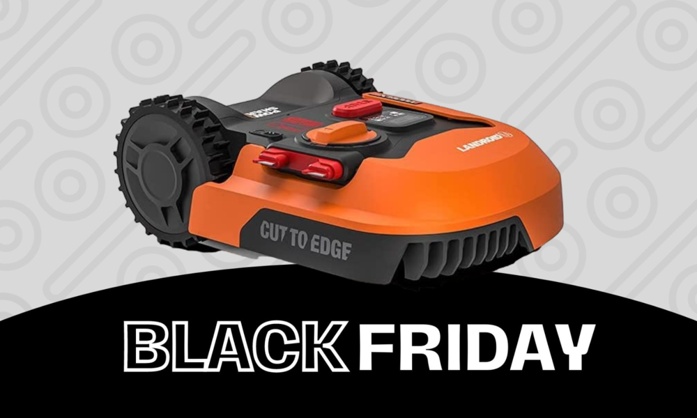 Worx Landroid Rasenmähroboter in Rot und Schwarz | © Amazon