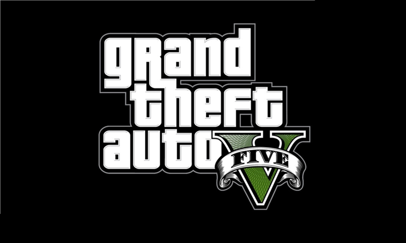 Logo von GTA 5 auf schwarzem Hintergrund | © Rockstar Games