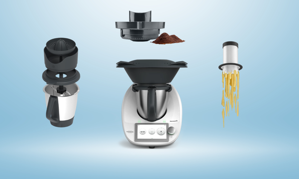 Thermomix TM6 mit Erweiterungen für Spätzle, Kaffee und Säfte | © Vorwerk / Amazon