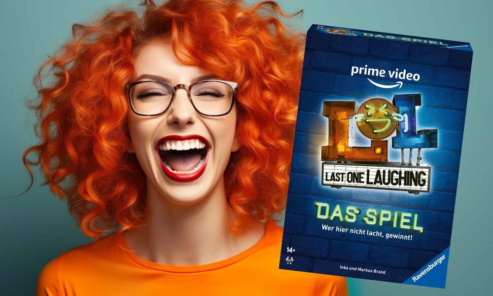 Lachende Frau und Spielcover | © Kay /stock.adobe.com / Ravensburger / prime video
