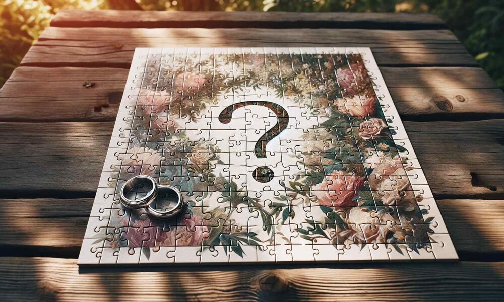 Puzzle als Heiratsantrag | © Sabrina Forst / KI generiert