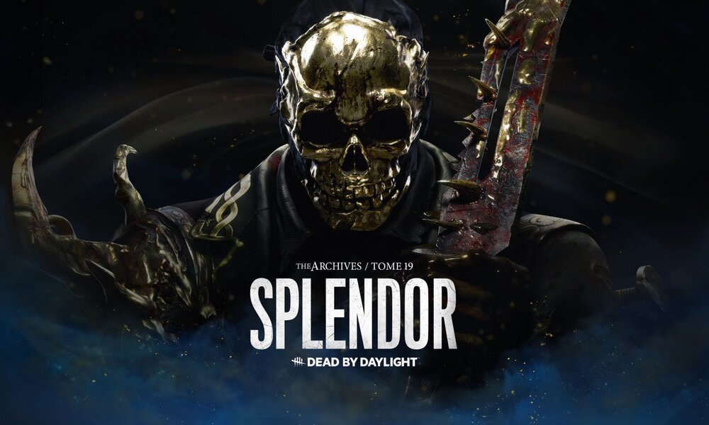 Goldener Totenkopf in schwarzer Robe hält blutverschmiertes Messer, umgeben von dunkler, mystischer Aura. | © Behaviour Interactive