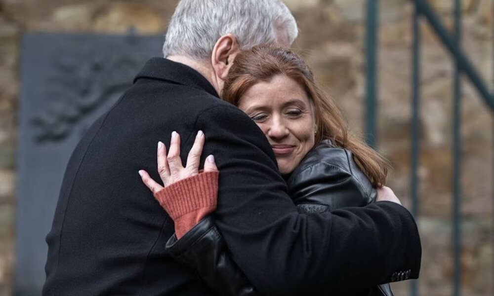 Oberstaatsanwalt Bernd Reuther (Rainer Hunold) und Hauptkommissarin Kerstin Klar (Fiona Coors) gehen getrennte Wege. | © ZDF