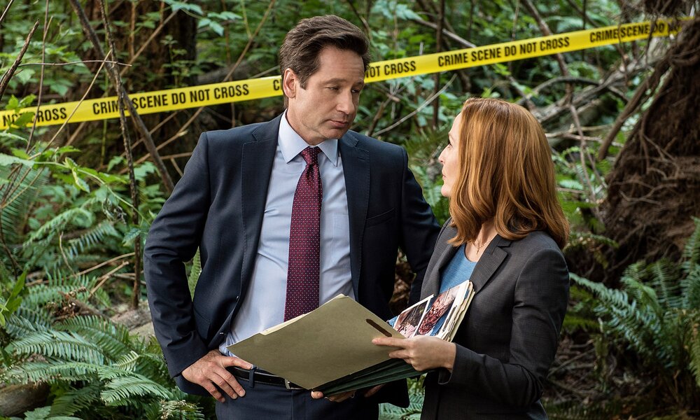 David Duchovny und Gillian Anderson in "Akte x" | © Getty Imgaes/Fox