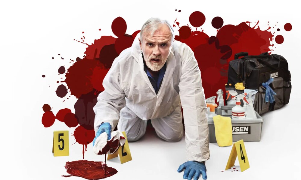 Greg Davies auf der Key Art zur Serie "The Cleaner" | © Studio Hamburg Produktion