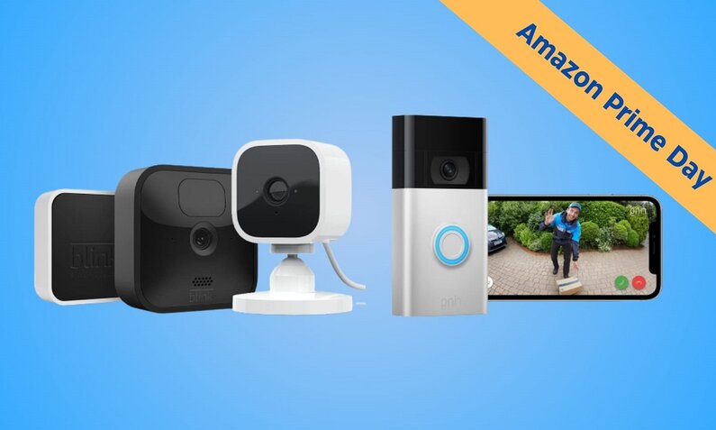 Smart Home-Produkte von Amazon Ring und Blink nebeneinander | © Amazon