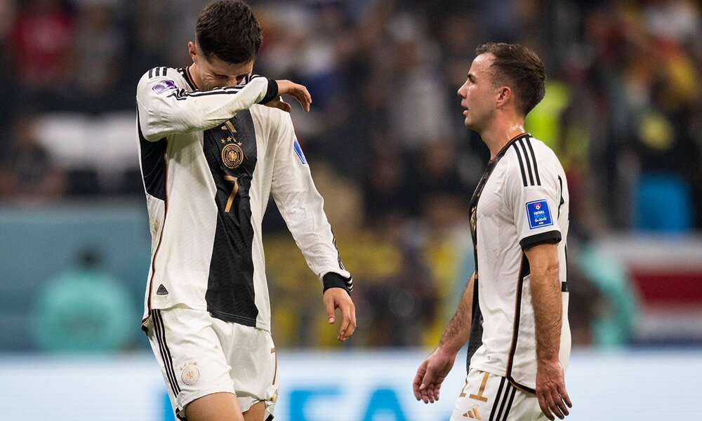 Die Nationalspieler Kai Havertz und Mario Götze nach dem bedeutungslosen 4:2 gegen Costa Rica. | © Imago
