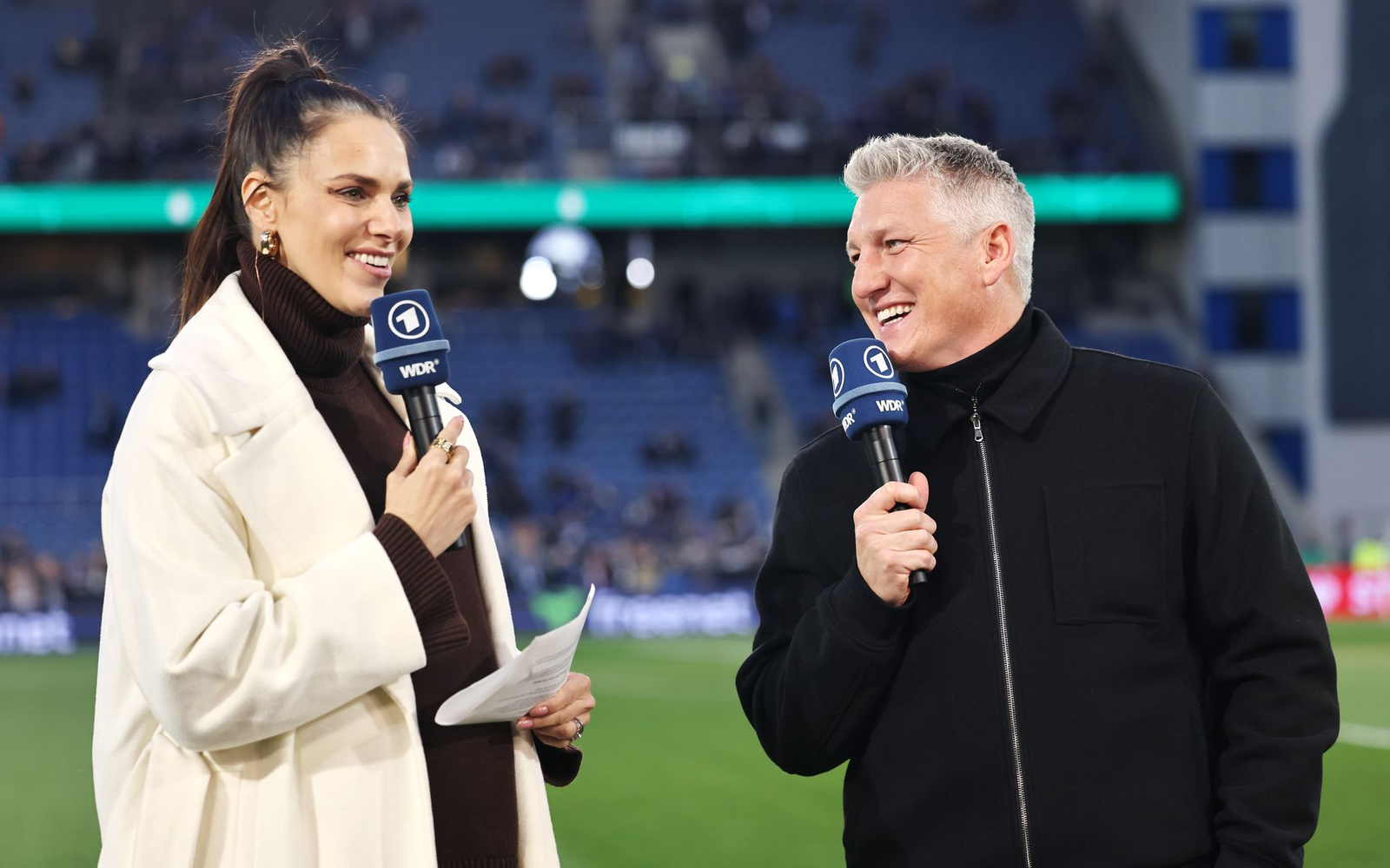 Bastian Schweinsteiger im ZDF: Esther Sedlaczek lobt seine Entwicklung als Experte